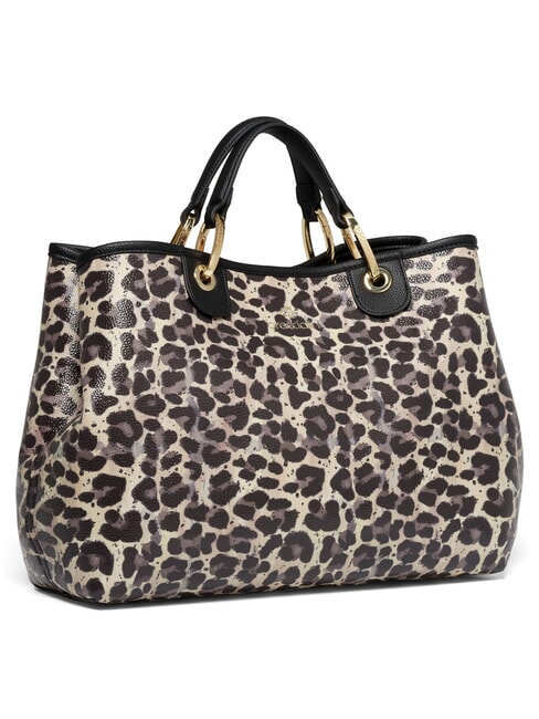 BETH SPECIAL Bolso grande con clutch leopardo - Bolsos Mujer