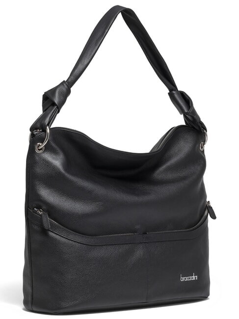 NORA Bolso de hombro de piel negro - Bolsos Mujer