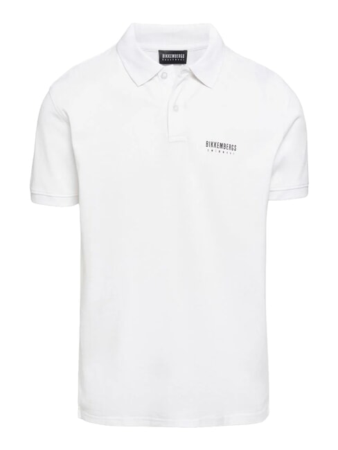 ICONIC Polo de algod&oacute;n de manga corta blanco - camisa polo