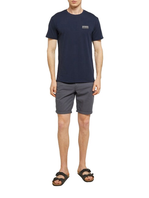 BASIC Camiseta de manga corta y cuello redondo Armada - camiseta