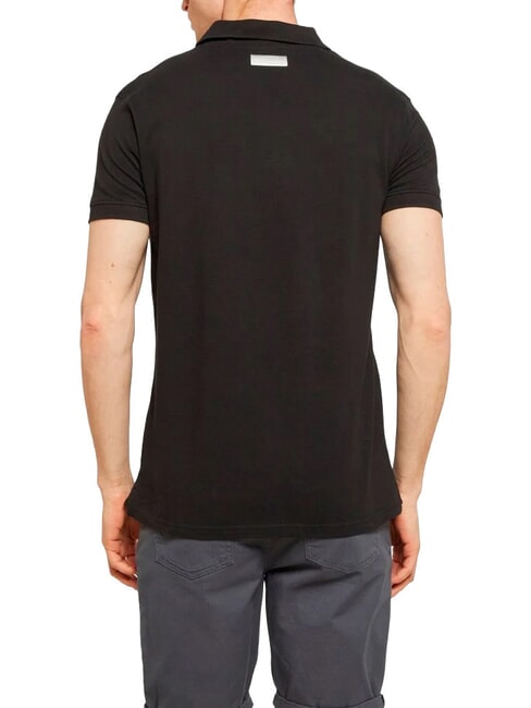 ICONIC Polo de algod&oacute;n de manga corta negro - camisa polo