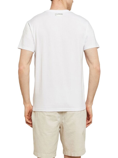 BASIC Camiseta de manga corta y cuello redondo blanco - camiseta