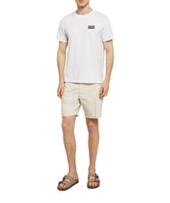 BIKKEMBERGS BASIC Camiseta de manga corta y cuello redondo blanco - camiseta - 4