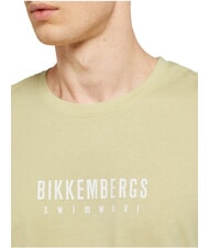 BIKKEMBERGS ICONIC Camiseta de algod&oacute;n de manga corta beige - camiseta - 3