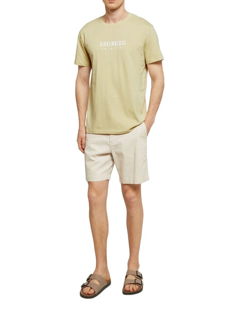 ICONIC Camiseta de algod&oacute;n de manga corta beige - camiseta