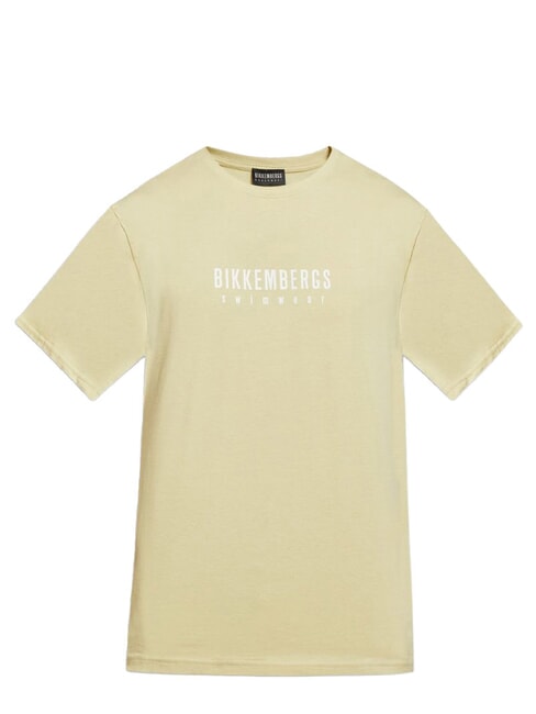 ICONIC Camiseta de algod&oacute;n de manga corta beige - camiseta