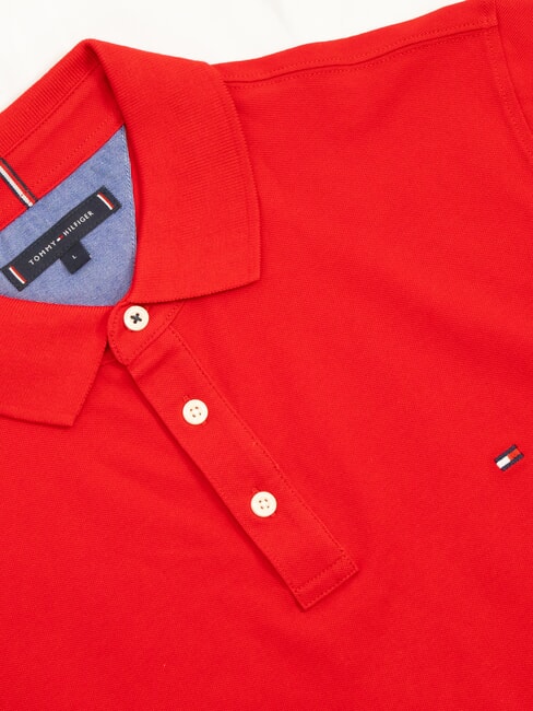 TH Camisa polo de manga corta rojo primario - camisa polo