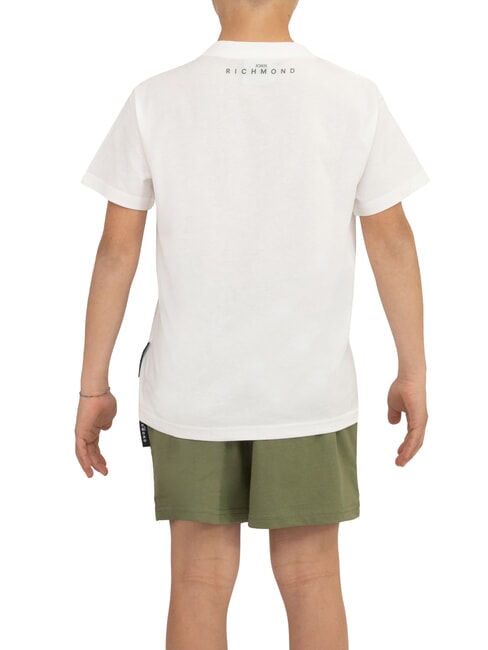 RUNDAVO Camiseta + Pantalones cortos bailar&iacute;n de nube blanca - Ch&aacute;ndales para ni&ntilde;os