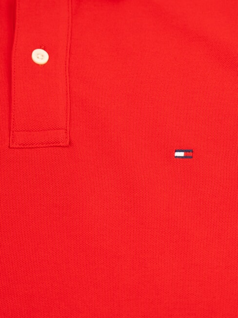 TH Polo de algod&oacute;n de manga corta rojo primario - camisa polo