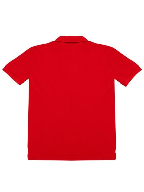 TH Polo de algod&oacute;n de manga corta rojo primario - camisa polo