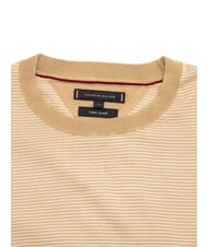 TOMMY HILFIGER TH Su&eacute;ter de mezcla de algod&oacute;n rosa cl&aacute;sico / blanco &oacute;ptico - Su&eacute;teres de los hombres - 3