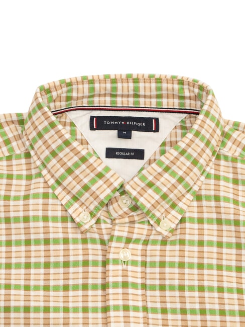 TH Camisa de tart&aacute;n azul carb&oacute;n /esencia de menta /multicolor - Camisas de hombre