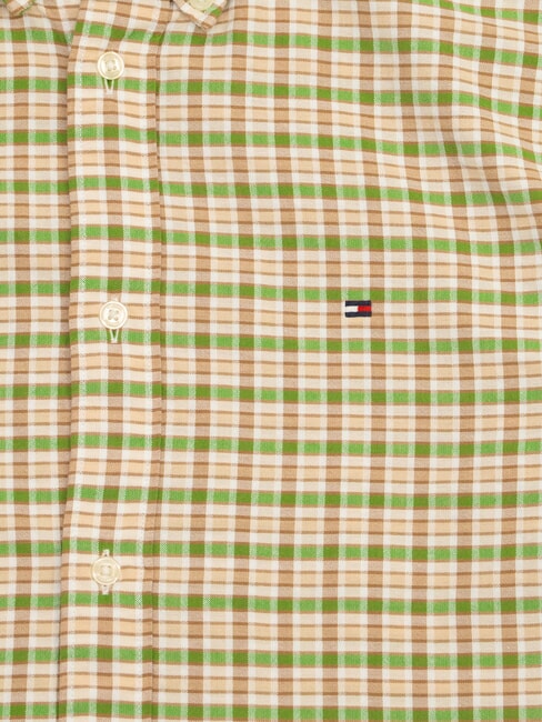 TH Camisa de tart&aacute;n azul carb&oacute;n /esencia de menta /multicolor - Camisas de hombre