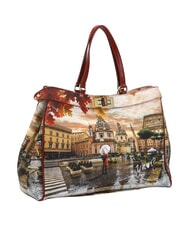 YNOT YESBAG Bolso de hombro XL Roma lloviendo - Bolsos Mujer - 2