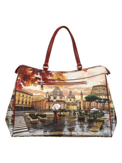 YESBAG Bolso de hombro XL Roma lloviendo - Bolsos Mujer