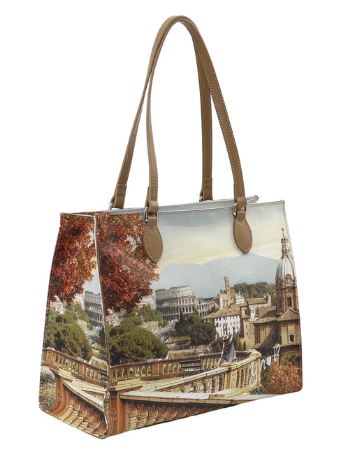YESBAG Bolso de compras grande, bolso de hombro paisaje de Roma - Bolsos Mujer