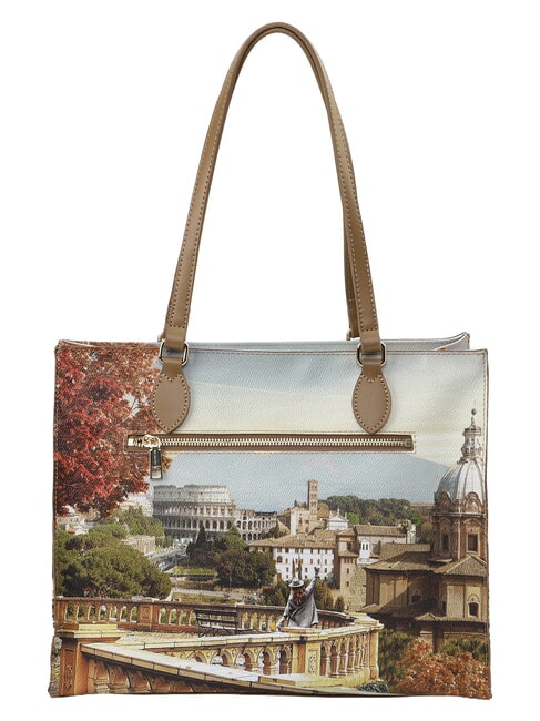 YESBAG Bolso de compras grande, bolso de hombro paisaje de Roma - Bolsos Mujer