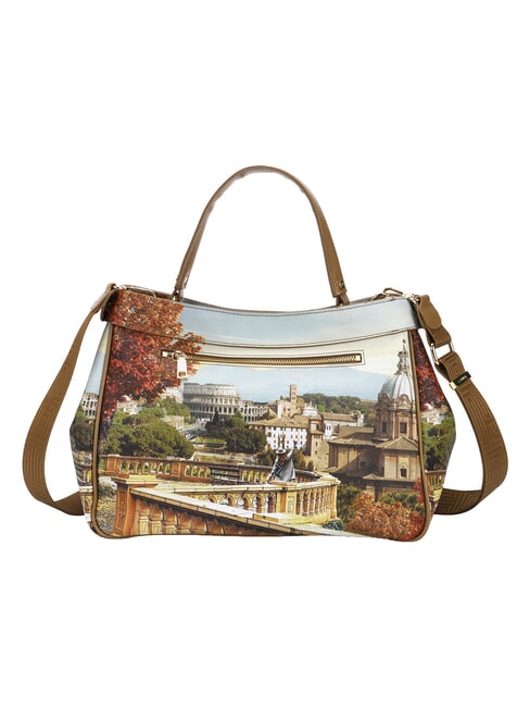 YESBAG Bolso de mano L, con correa para el hombro paisaje de Roma - Bolsos Mujer