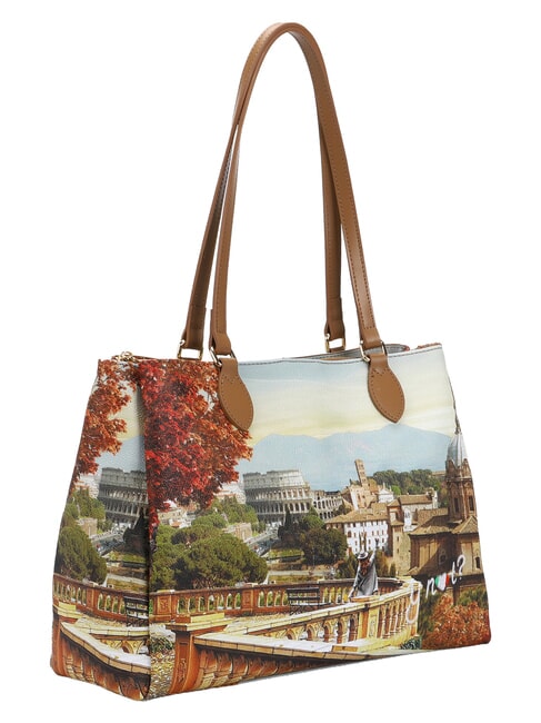 YESBAG Bolso de hombro M paisaje de Roma - Bolsos Mujer