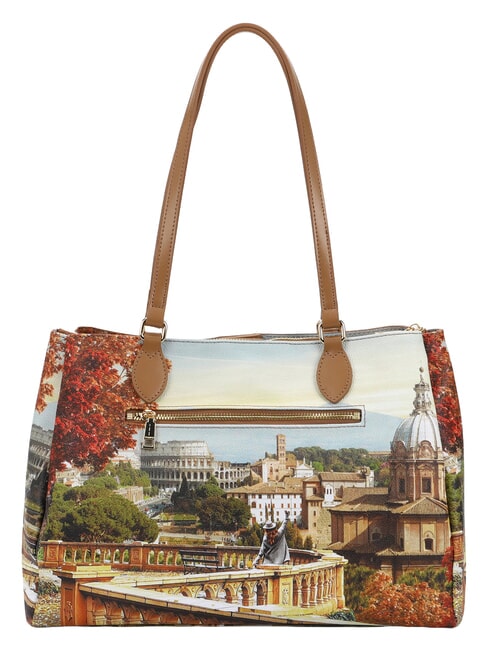 YESBAG Bolso de hombro M paisaje de Roma - Bolsos Mujer