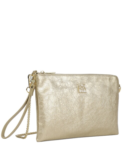 CRACKLE Bolso de mano con correa para el hombro. oro claro - Bolsos Mujer