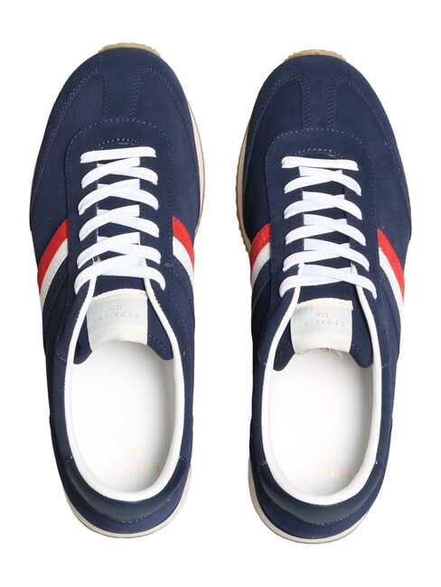 ROME Zapatillas de cuero azul francia rojo - Zapatos Hombre
