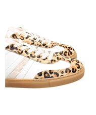 SERAFINI COURT Zapatillas de cuero leopardo de leche blanca - Zapatos Mujer - 7