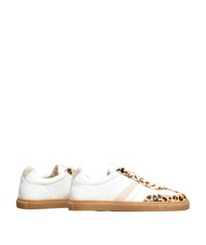 SERAFINI COURT Zapatillas de cuero leopardo de leche blanca - Zapatos Mujer - 2