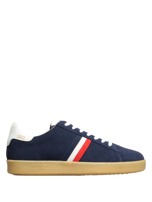 MC ENROE Zapatillas de cuero azul blanco rojo - Zapatos Hombre