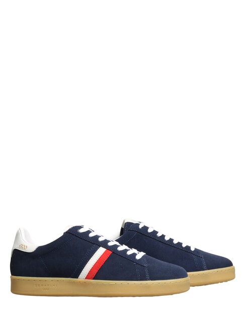 MC ENROE Zapatillas de cuero azul blanco rojo - Zapatos Hombre