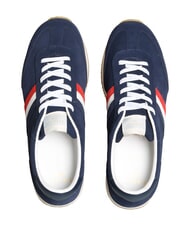SERAFINI ROME Zapatillas de cuero azul francia rojo - Zapatos Hombre - 3