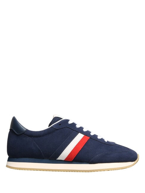 ROME Zapatillas de cuero azul francia rojo - Zapatos Hombre