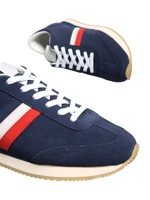 ROME Zapatillas de cuero azul francia rojo - Zapatos Hombre