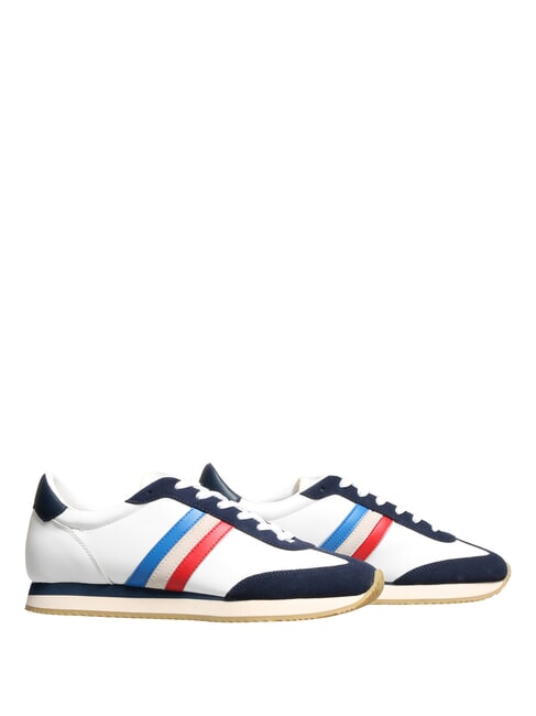 ROME Zapatillas de cuero blanco azul francia - Zapatos Hombre