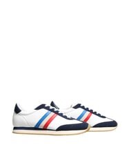 SERAFINI ROME Zapatillas de cuero blanco azul francia - Zapatos Hombre - 2