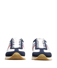 SERAFINI ROME Zapatillas de cuero blanco azul francia - Zapatos Hombre - 4