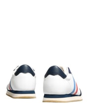 SERAFINI ROME Zapatillas de cuero blanco azul francia - Zapatos Hombre - 5