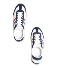 SERAFINI ROME Zapatillas de cuero blanco azul francia - Zapatos Hombre - 6