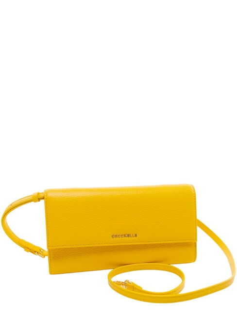 METALLIC SOFT Bolso de mano de piel con bandolera soleado - Bolsos Mujer