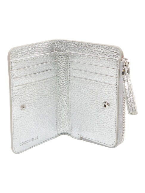 TASSEL Cartera de piel granulada SILVER - Carteras Mujer