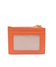 COCCINELLE DEW Tarjetero de piel con monedero rojo granadina - Carteras Mujer - 3