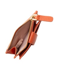 COCCINELLE DEW Tarjetero de piel con monedero rojo granadina - Carteras Mujer - 4