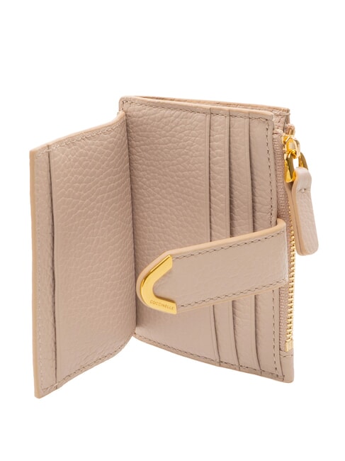 DEW Tarjetero de piel con monedero rosetas - Carteras Mujer