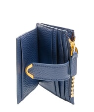 COCCINELLE DEW Tarjetero de piel con monedero azul real - Carteras Mujer - 2