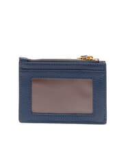 COCCINELLE DEW Tarjetero de piel con monedero azul real - Carteras Mujer - 3