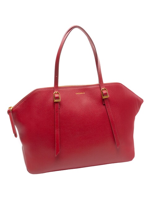 CHERRY Bolso de hombro de piel sangr&iacute;a - Bolsos Mujer