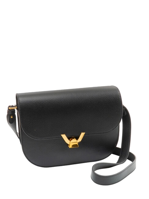 DEW Bolso de hombro de piel negro - Bolsos Mujer