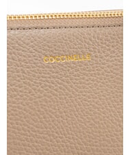 COCCINELLE CHERRY Bolso de hombro de piel topo c&aacute;lido - Bolsos Mujer - 3