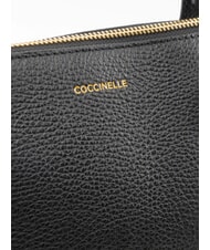 COCCINELLE CHERRY Bolso de hombro de piel negro - Bolsos Mujer - 3