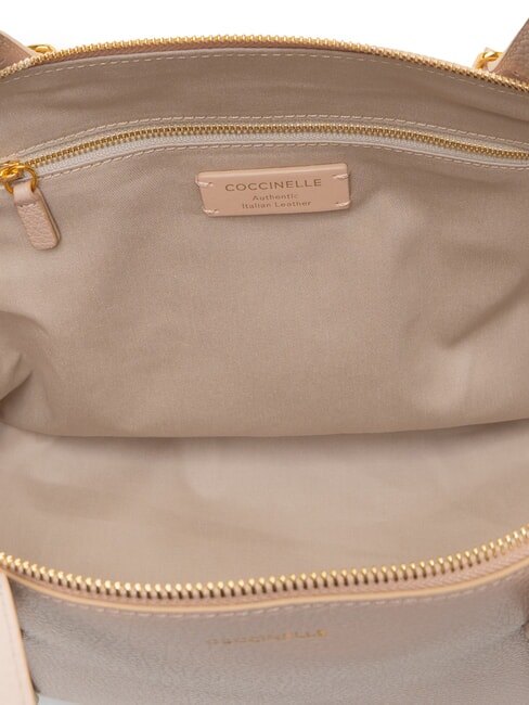 CHERRY Bolso de hombro de piel rosetas - Bolsos Mujer